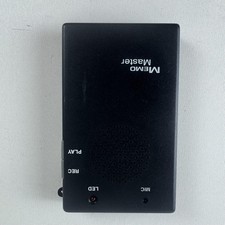 Vintage Memo Master Voice Recorder Black Portable Audio Note Device Play Record