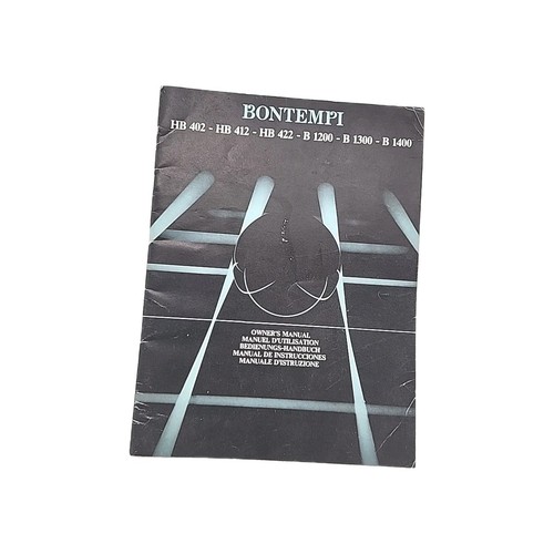 Bontempi owners manual - bontempi, hb402