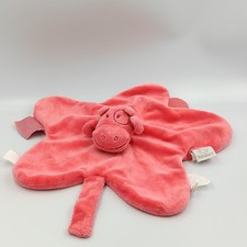 Doudou plat étoile vache rose
