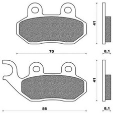 Paire Plaquette de Frein