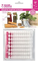 Réglette Tampon Alphabet pour