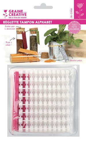 Réglette tampon alphabet pour - réglette,