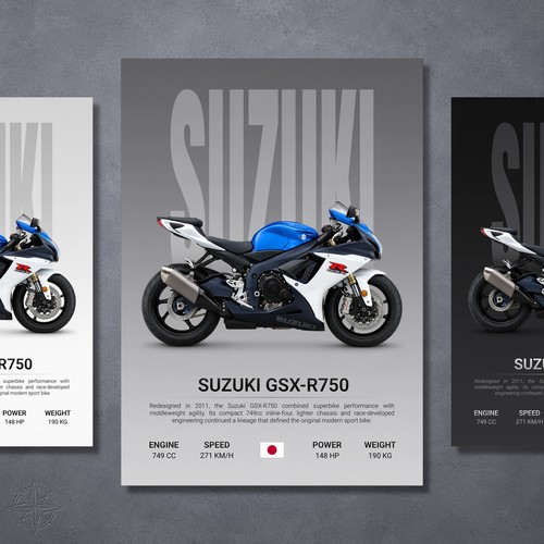 Suzuki gsx r750 2011 poster - 2011,