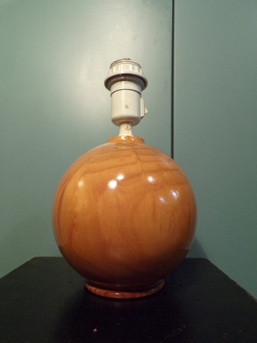 Lampe table boule - de, pin