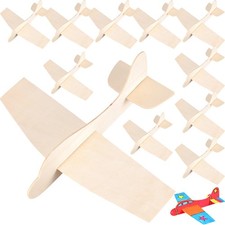  12 Pcs Trousse Avion Rabot Bois Jouet En Kit De Maquette D'avion