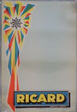 OLD AND RARE ANISETTE RICARD POSTER BISTRO POSTER 1950s