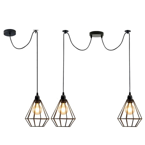 Lustre industriel vintage - , en