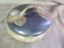 Ceramic COVERED POT, signed Alfred Lebret. Early 20th century.
