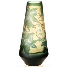 Vase en verre camée fait main