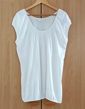 T shirt blanc a fronces. M&S