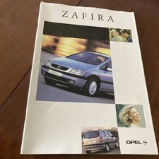 Opel Zafira 2002 catalogue prospectus brochure dépliant publicité automobile