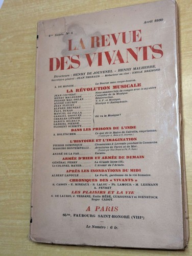 Revue des vivants 4è - revue, vivants,