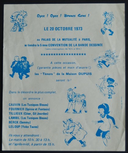 Spirou 1853 1973 flyer - spirou, 1973: