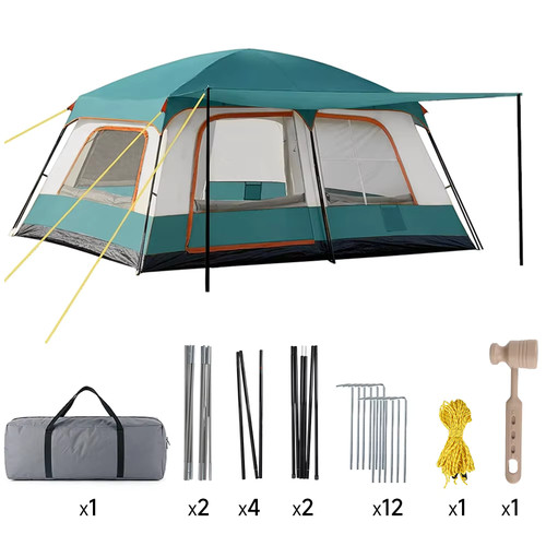 Tente camping familiale 6 - camping, 4-6