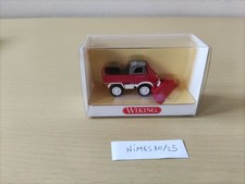 WIKING, FEUERWEHR-UNIMOG 411 MIT SCHNEEPFLUG 1/87e