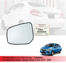 Rétroviseur latéral LH Len 7632B595 pour Mitsubishi Attrage Mirage Berline...
