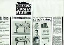 1965 Advertising 820 Singer Advertising Sewing & Knitting Machine (2 Pages)