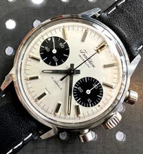 Vintage Tradition Panda Chronograph by Heuer for Sears Roebuck 60's Valjoux 7733