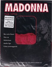 Bas jarretière MADONNA by CERVIN Noir/Rouge. Taille 1. Collection stay-ups.