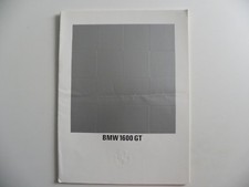 Rare catalogue brochure BMW 1600 GT de 1967 20 pages