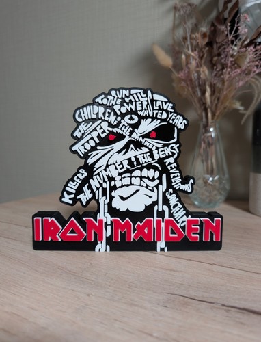 Plaque logo iron maiden - plaque,