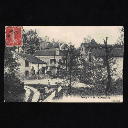 Cpa étang ville la - cpa,