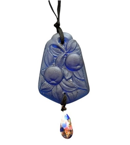 Collier pendentif verre - collier,