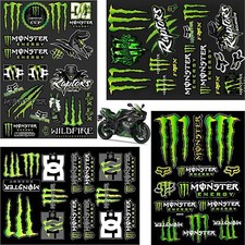 Lot de 4 autocollants Monster