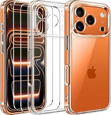 Case + 2X Tempered Glass For iPhone 17 Pro / 17 Pro Max Full Armor Case CLEAR