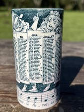 Pot Faience Peinte Calendrier