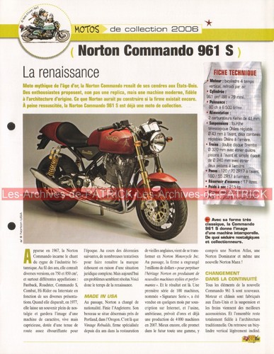 Norton commando 961 2006 - norton, s