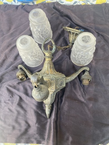 Ancien luminaire lustre art - lustre,