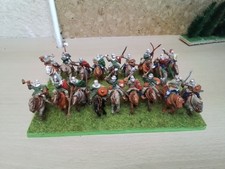 PREISER NOCH ? HO. FIGURINES PERSONNAGES 18 CAVALIERS SOLDATS CHEVAUX (A)