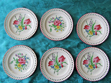 6 assiettes a dessert Ajouré