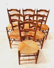 suite de six chaises assises