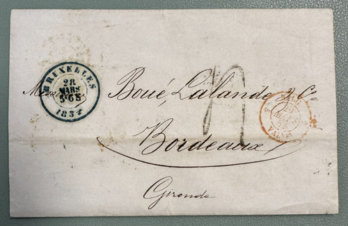 Lettre bruxelles bordeaux - bruxelles,