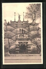 Old postcard Verviers, Escalier de la Paix 