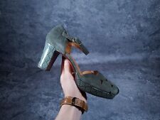 Chie Mihara Suede Platform Heels Women's Shoe's Size 39½ EU | 8.5 US | 6.5 UK 