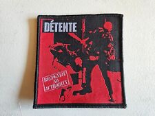DETENTE, RECOGNIZE NO AUTHORITY, SEW ON BLACK BORDER WOVEN PATCH