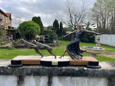 Grand groupe Art Déco régule