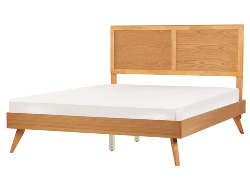 Lit double moderne rustique - lit,