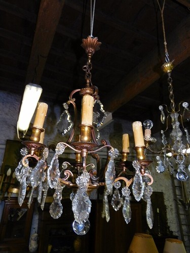 Lustre pampilles ampoules - a,
