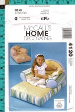 Kids' Chaise Lounge" ©2003 McCall's Home Decorating Sewing Pattern 4120 UNCUT