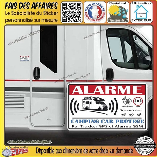 Stickers autocollant alarme - stickers,