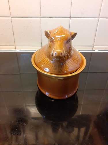 Ancienne terrine geo cochon - ancienne,