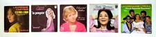 Lot de 5  disques vinyles présélection France EUROVISION 76, 77, 80 ,83
