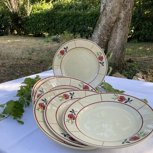 Assiettes plates gien - plates,
