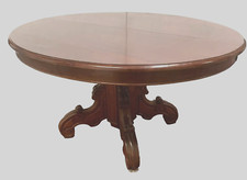 table pied central sculptée