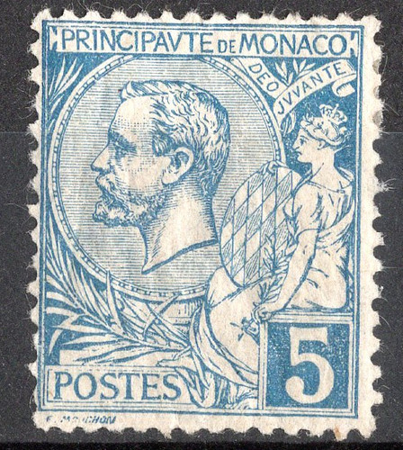 Timbre monaco année 1891 - timbre,