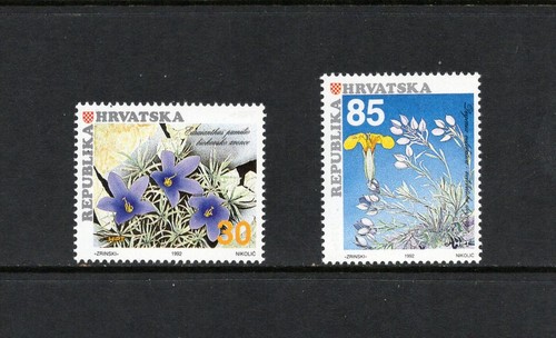 S8720 croatie 1992 fleurs - 1992,